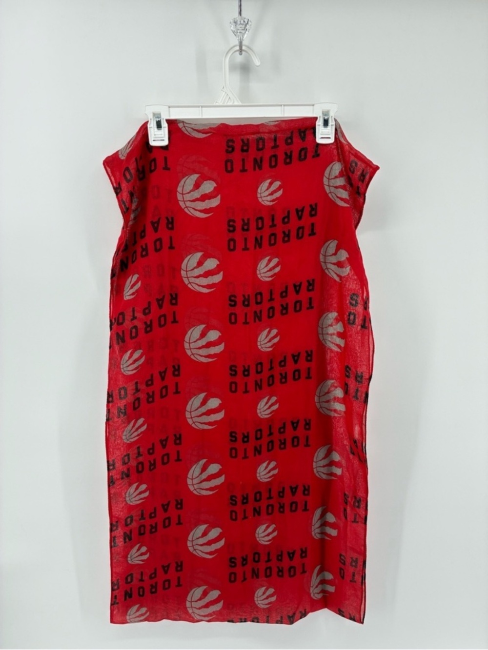 Red Toronto Raptors Logo Infinity Scarf